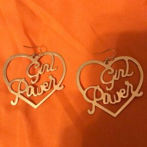 Girl power earrings